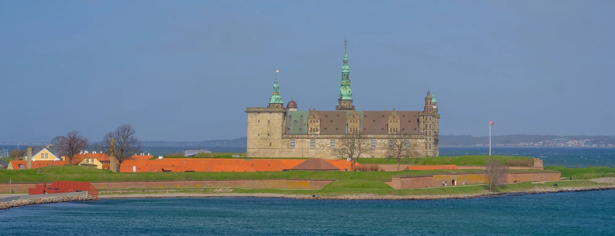 Kronborg Castle in Helsingør seen across the water